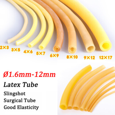 Ø1.6mm to 12mm Natural Latex Rubber Surgical Tube Band Elastic Band All Sizes