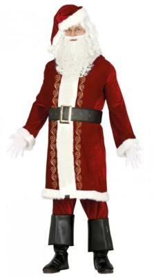 GUIRCA COSTUME BABBO NATALE CARNEVALE VESTITO ADULTO SANTA CLAUS UOMO CHRISTMAS COMPLET