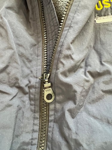 Vintage Men's USS Boxer CV-21 Jacket Size 2XL Fleece-Lined Navy Blue - Picture 5 of 7