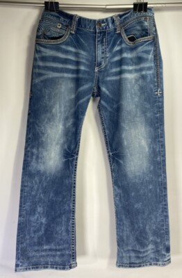 Affliction Jeans Blue Premium ACMC Loud & Fast Boot Cooper Relaxed 34short 