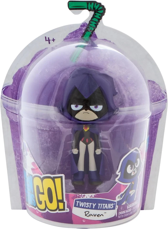 DC Comics Teen Titans Go! Figura de acción flexible Twisty Titans Raven 6 pulgadas nueva Foto 2 de 4