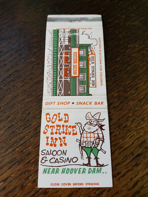 Vintage Matchbook: Gold Strike Inn Saloon & Casino, Boulder City