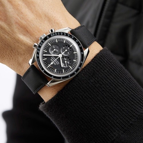 20mm Cordura Sailcloth Fabric Watch Strap Band For Omega Speedmaster Moonwatch - Picture 9 of 10