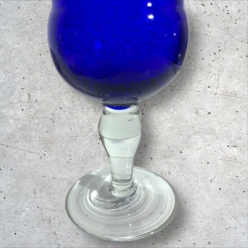 2 schöne kleine Glasvasen in der Farbe blau/transparent Vintage Deko - Bild 9 von 18