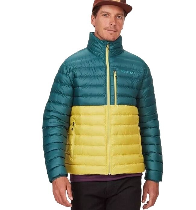 Marmot Men's Green Jungle Limelight Highlander Down Puffer Jacket Coat Sz S NWT