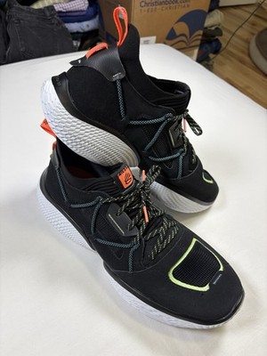 Under Armour Curry Flow Cozy Black Electric Tangerine Men Size 13 3023815-004