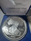 2003 Half Pound Giant Proof “Silver Eagle” Round in Capsule With OGP