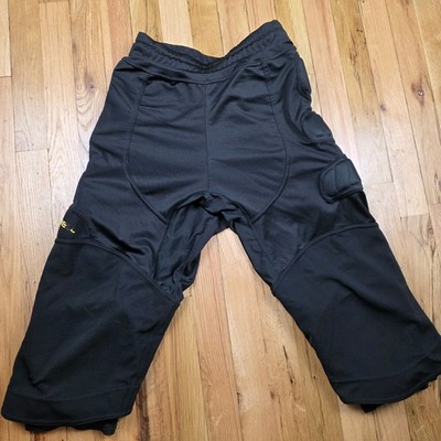 Storelli Womens Padded Soccer Goal Keeper Pants Leggings Black Size XL