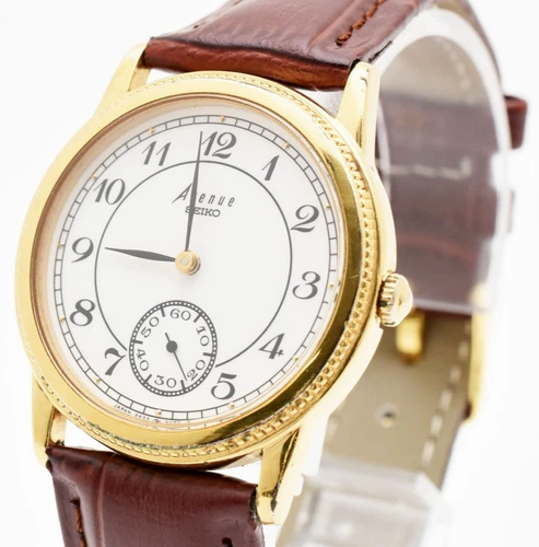 Vintage [Near MINT] SEIKO Avenue 2K23-603A Small Second Quartz Unisex From JAPAN