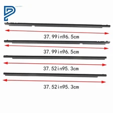 For Corolla 2009 10 11-2012 Weatherstrip Window Seal 4PC Sweep Molded Trim Outer