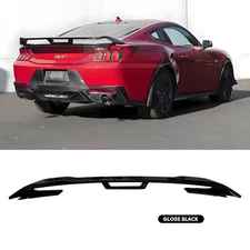 For Ford Mustang 2024-2026 Glossy Black Dark Horse Style Rear Spoiler Wing ABS