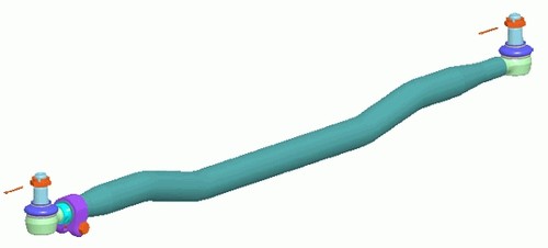 TIE ROD 37332 01 FOR MERCEDES-BENZ ATEGO AXOR ECONIC ACTROS/MP2/MP3 7.2L 6cyl - Picture 2 of 9