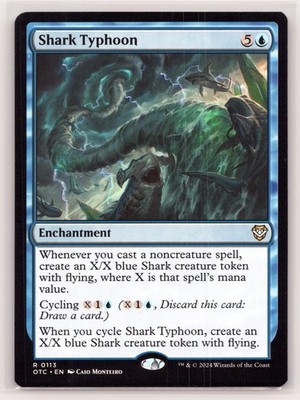 MTG NM Normal Shark Typhoon 113 R Commander: Outlaws of Thunder Junction