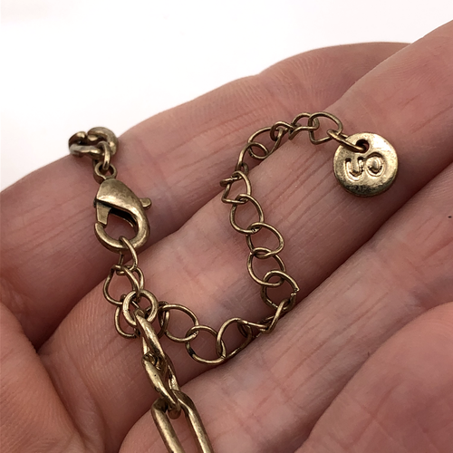 URBAN OUTFITTERS Chain Necklace Pale Gold Tone Figaro Chain Choker Festival - Picture 8 of 10
