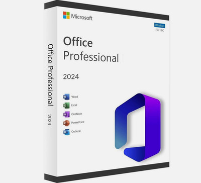 MS Office 2024 Professional Plus Vollversion Lifetime Lizenz Key E-Mail Versand