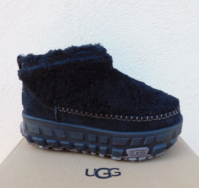 UGG BLACK VENTURE DAZE ULTRA MINI COZY PLATFORM BOOTS, MEN US 12/ EUR 45.5 ~NEW