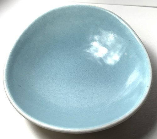 Metlox Poppytrail DEL REY Fruta Postre Cuenco Azul Pájaro Huevo Forma 6" MCM Atómico - Imagen 2 de 13