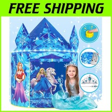 Frozen Princess Tent with Sound Button  LED Lights