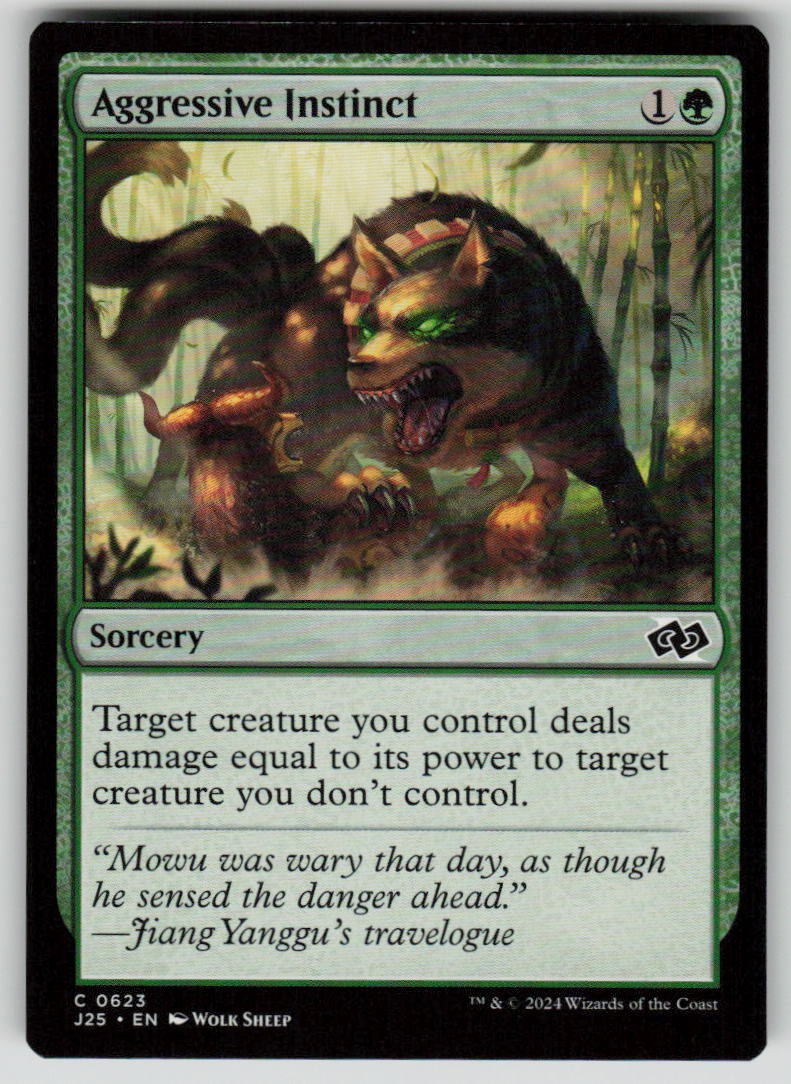 Aggressive Instinct Common Foundations Jumpstart 623 MTG Near Mint 2024