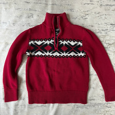 Chaps 100% cotton sweater 1/4 zip