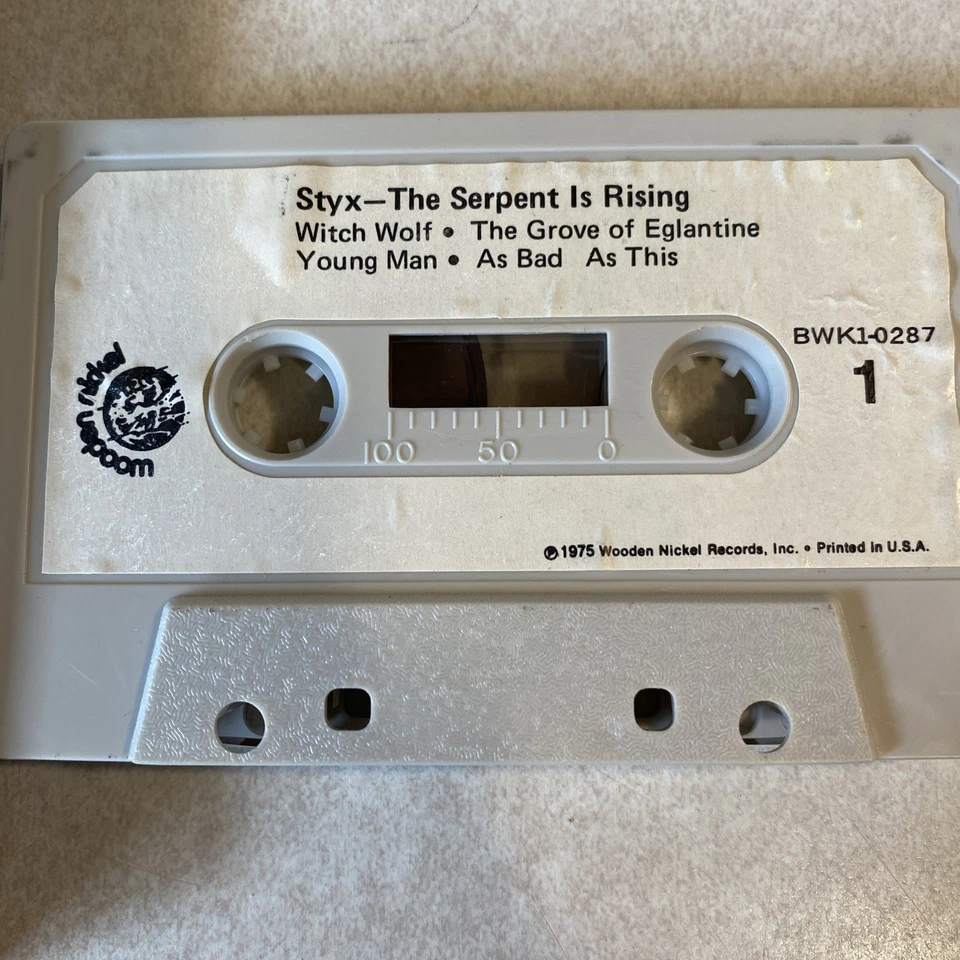Styx - The Serpent Is Rising (Cassette, Oct -5-1973) BWK1-0287 Original Press VG - Image 4 of 4