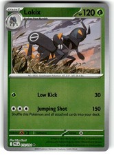 Pokemon 2025 ME02: Phantasmal Flames Card #10 Lokix Reverse Foil