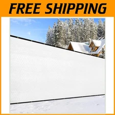 White Mesh Cloth Privacy Screen - 90% Visibility Blockage