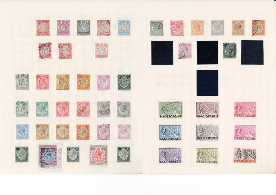 NYASALANDIA 1891-1963 Colección como nueva y usada en hojas - 44957 Foto 2 de 4