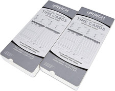 100 Time Cards for HN4000 - Pack of 100
