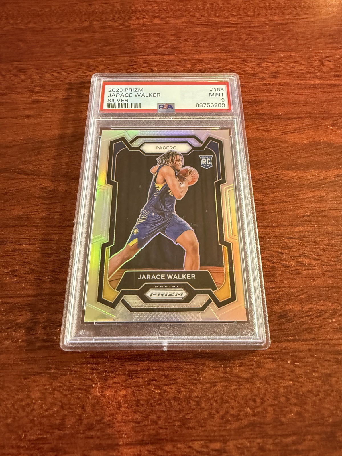 2023 Prizm Silver #168 Jarace Walker Rookie Card. PSA 9 MINT