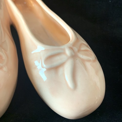 Vintage Ballet Slippers Ceramic Hanging Shoes Dancer Wall Art - Picture 2 of 6