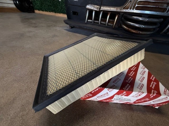 (2) Genuine Toyota Tacoma Tundra Sequoia Air Filter 17801-0P100 - same as dealer - Image 2 of 4