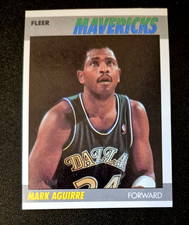 1987-88 Fleer Basketball Mark Aguirre #3 87 Dallas Mavericks MINT 2nd year
