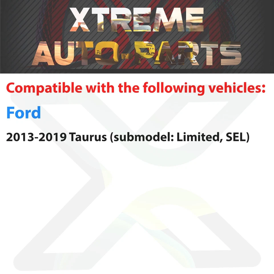 Front Fog Lights Cover Textured Left & Right Side For 2013-2019 Ford Taurus Foto 3 de 4