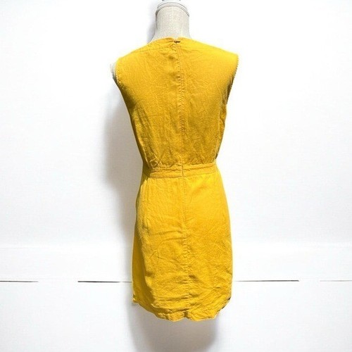 🌻Boden Rae gelbes minimalistisches Leinen-Sommerkleid US-Größe 6 (UK-Größe 10) - Bild 8 von 12