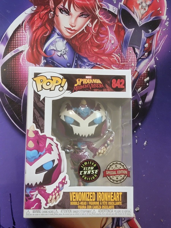 Funko Spider-Man Maximum Venom Venomized Ironheart #842 Chase Special 🏜🐇🏜
