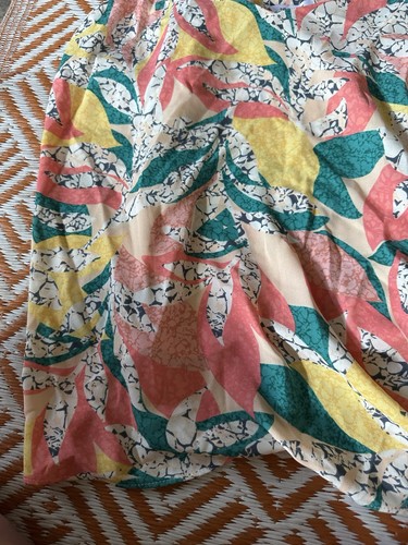 Nine West Women’s Floral Bright Chiffon Shirt Xxl New - Picture 5 of 11