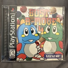 BUST-A-MOVE 4 - SONY PLAYSTATION 1 PS1 PSX COMPLETE BLACK LABEL
