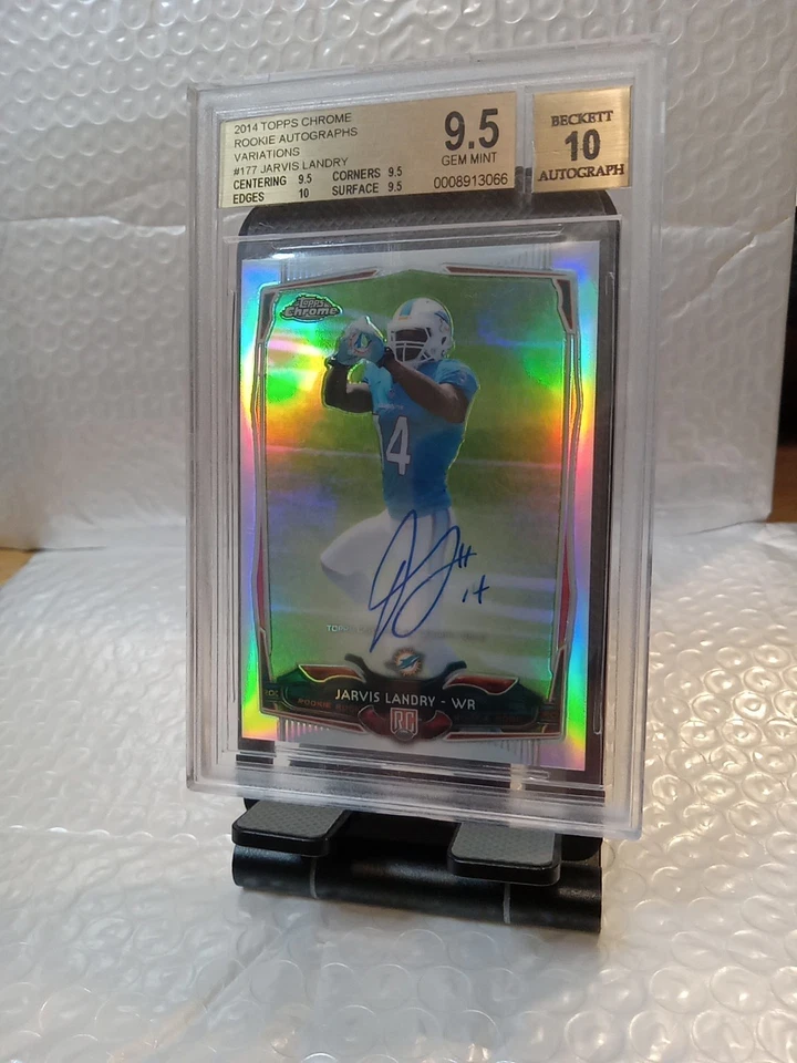 2014 Topps Chrome - Jarvis Landry #177 (RC)  Autographs Catch Varation 20/75 Ref - Image 3 of 4