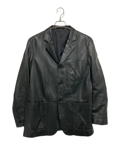 R.NEWBOLD Sheep Leather Tailored Jacket Men's Size M Black - product listing photo