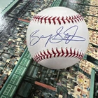 Barry Sanders Signed Baseball PSA DNA E56292.  JFD