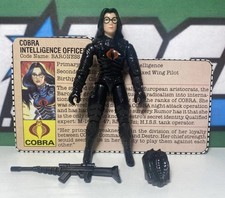 BARONESS (v1) G.I. Joe ARAH 1984 Complete Vintage Action Figure W/ Card C8 996N