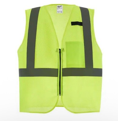 Milwaukee High Vis Yellow Safety Vest  S/M 48-73-2241H Type R Class 2 *NEW*