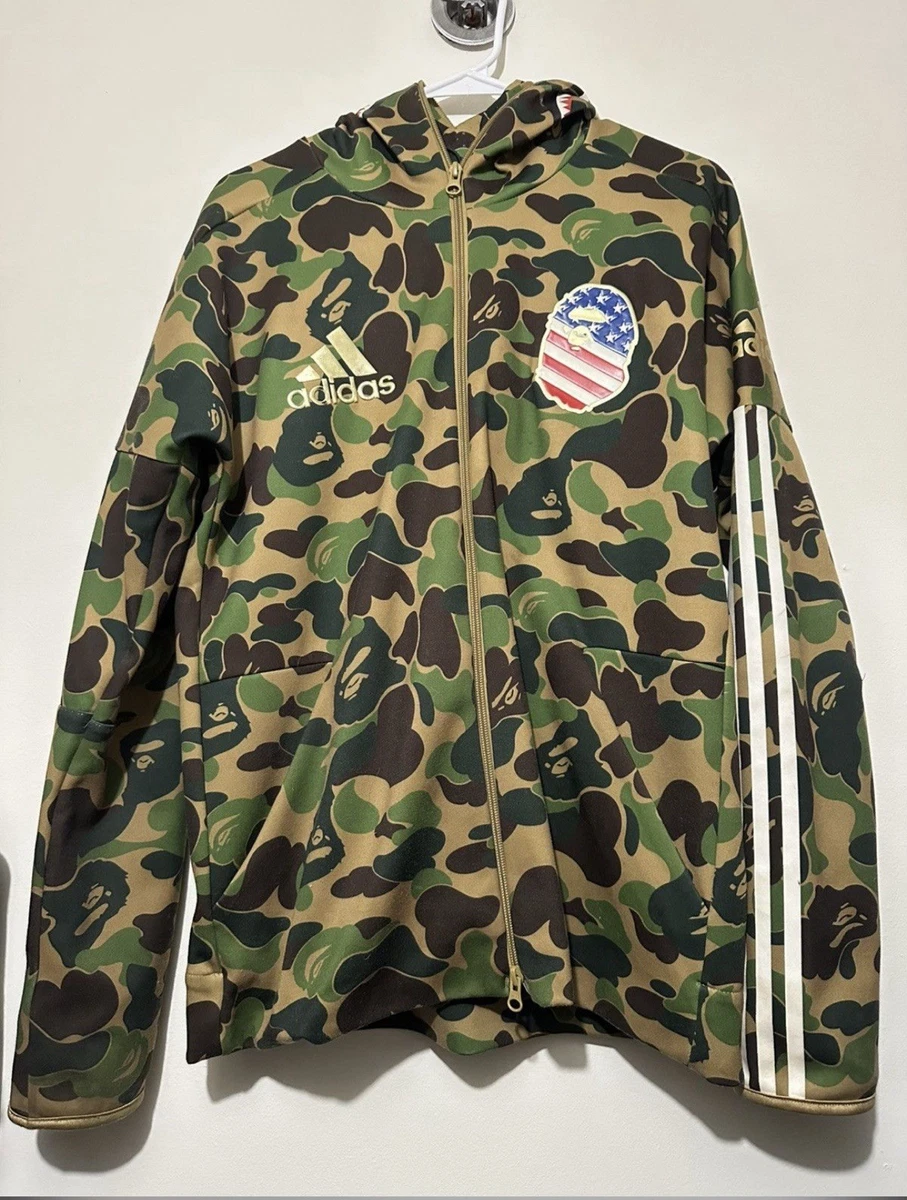 Preços baixos em Camuflagem A Bathing Ape Full Zip moletons para