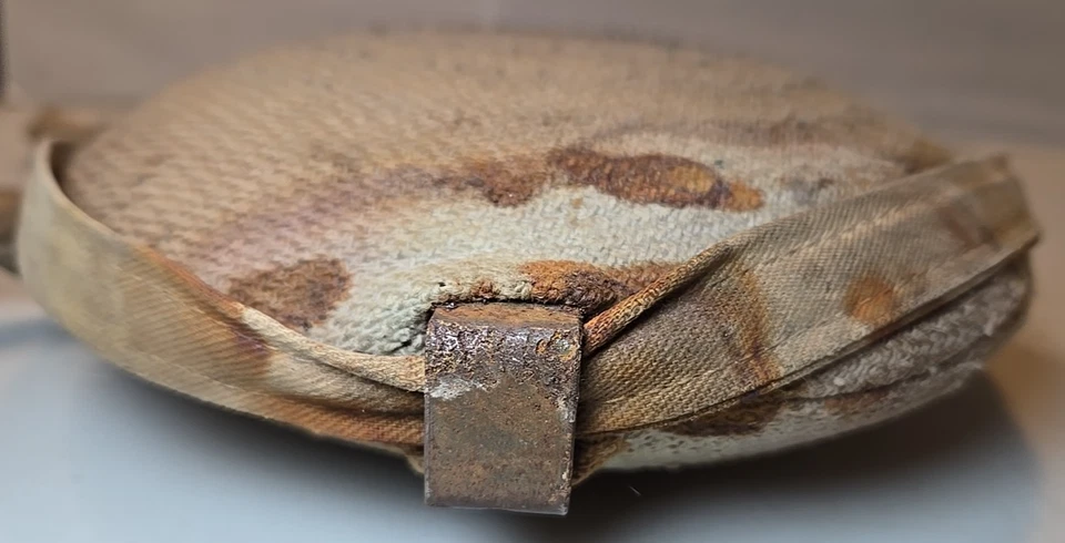 US Civil War Model 1858 Bullseye Canteen w/Cover & Strap - Image 4 of 4