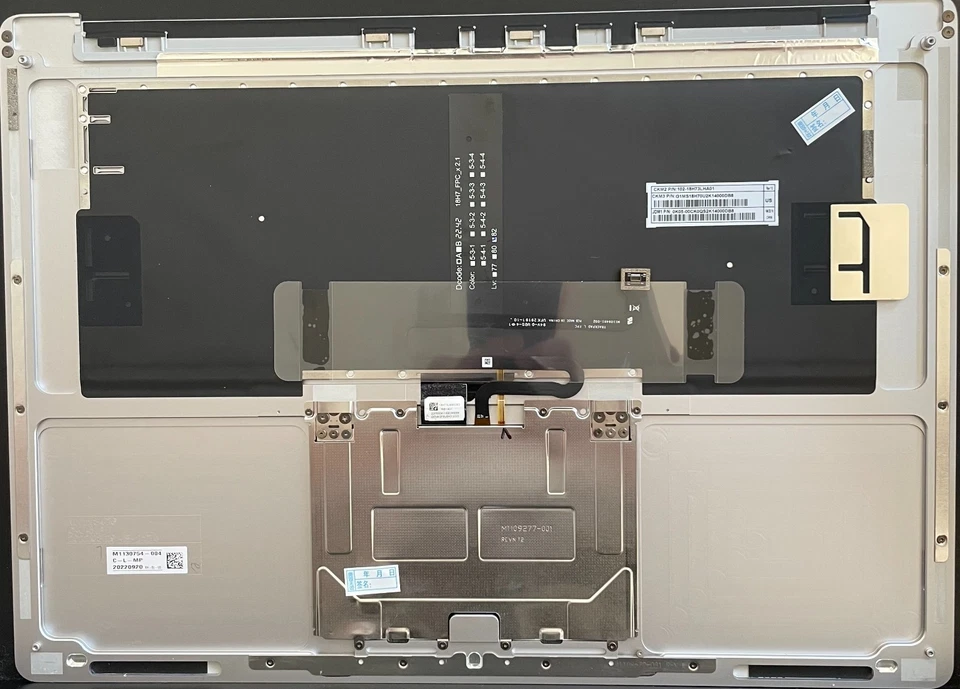 Nuevo teclado reposamanos panel táctil plateado para Microsoft Surface Laptop 4 1953 de 15" Foto 2 de 2