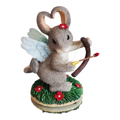 CHARMANTE SCHWÄNZE VON FITZ FLOYD I'M YOUR LOVE BUNNY AMOR ORNAMENT 31000 VALENTINSTAG
