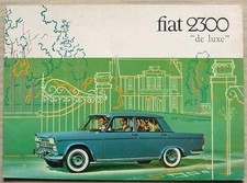 Fiat 2300 De Luxe Car Sales Brochure C1964 2000 Fiat 2300 De Luxe Car Sales Brochure C1964 2000
