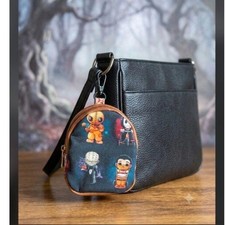 Horror Movie Character Mini Backpack Keychain w/ Card Slot for Small Essentials