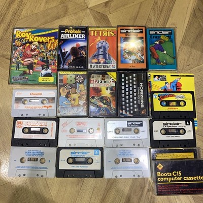Sinclair ZX Spectrum Spiele Konvolut 16, 48, 128 plus Spiele UNGETESTET Restposten